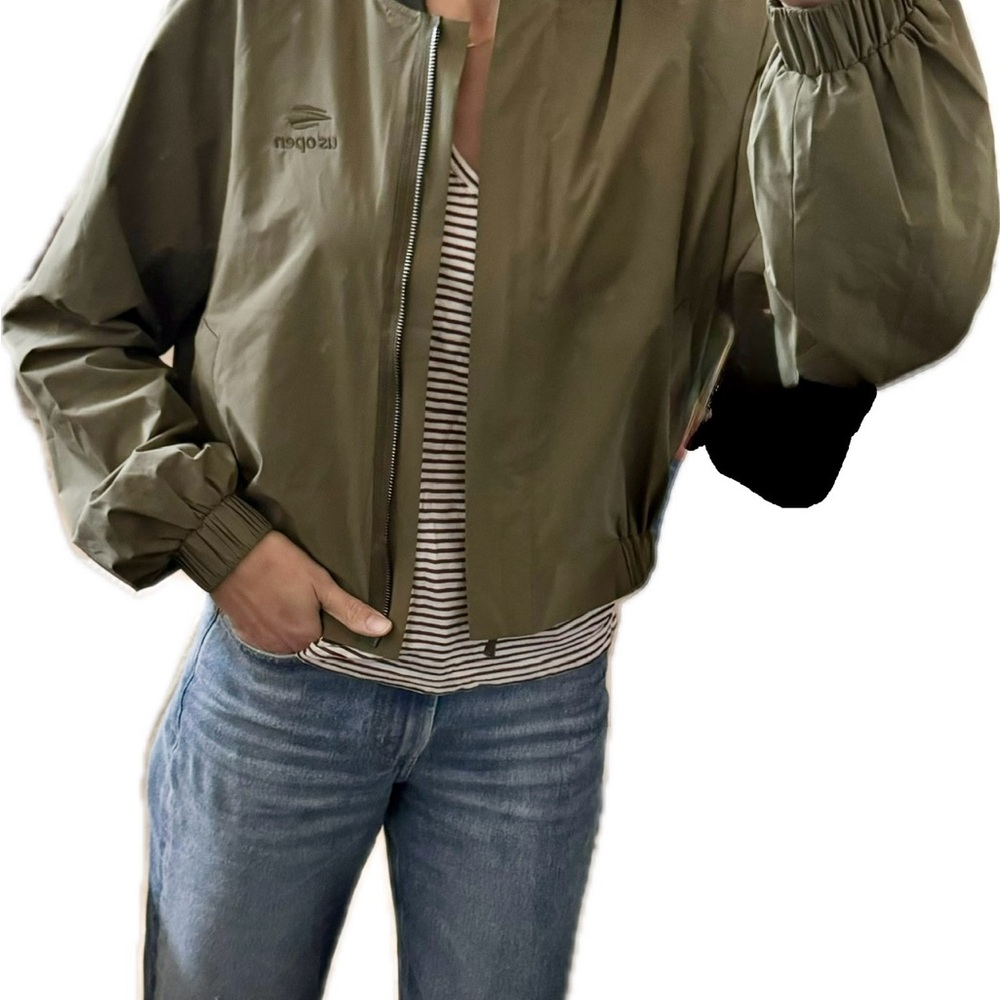 Olive Green Bomber Women's Jacket M